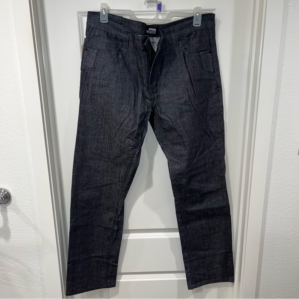NEW with tag Off The Grid Mens 36 x34 Grey Raw Hideout Denim Taper Fit Pants